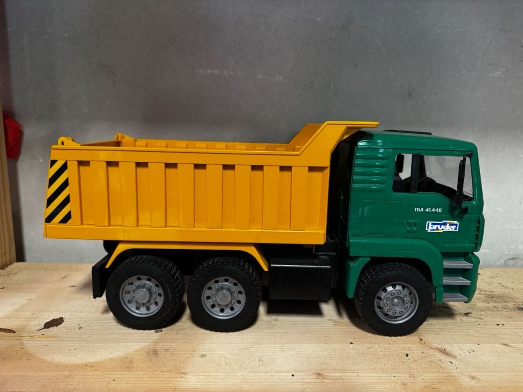 Bruder 02765 vrachtwagen MAN kiepauto, Ophalen, Gebruikt