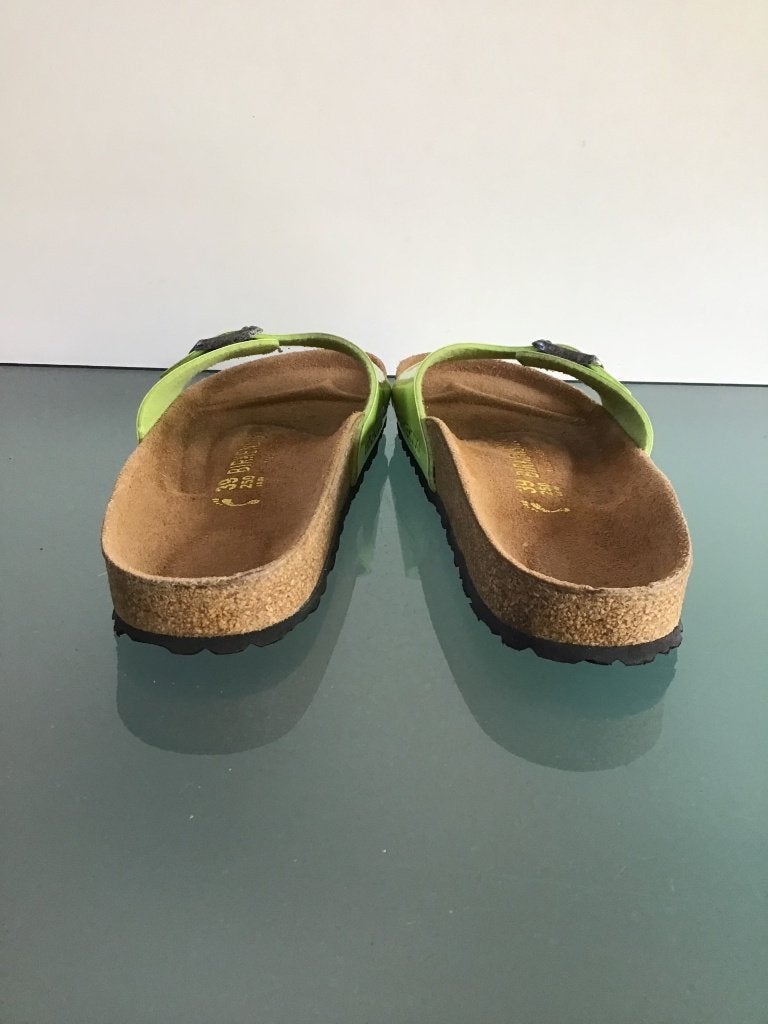 Birkenstock Madrid groene slippers | 39 | Gratis verzenden, Slippers, Verzenden, Zo goed als nieuw, Groen