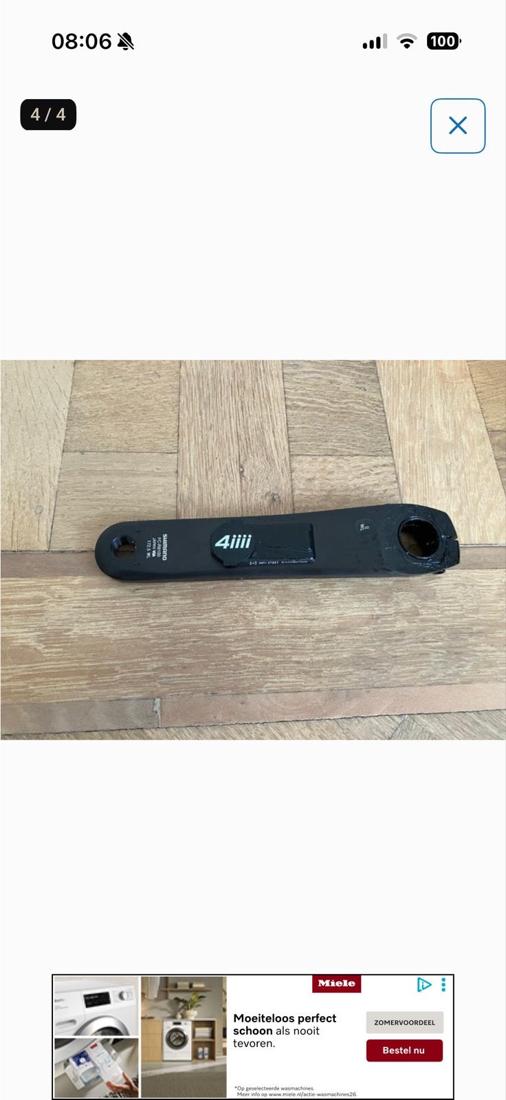 172 4iiii Precision 3+ Powermeter Shimano Ultegra FC-R8100, Fietsen en Brommers, Fietsonderdelen, Crankstel of Pedalen, Nieuw