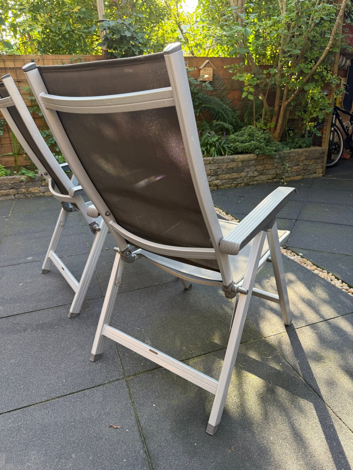 Foto 9 van 2 Kettler tuinstoelen - verstelbaar en inklapbaar met kussen
