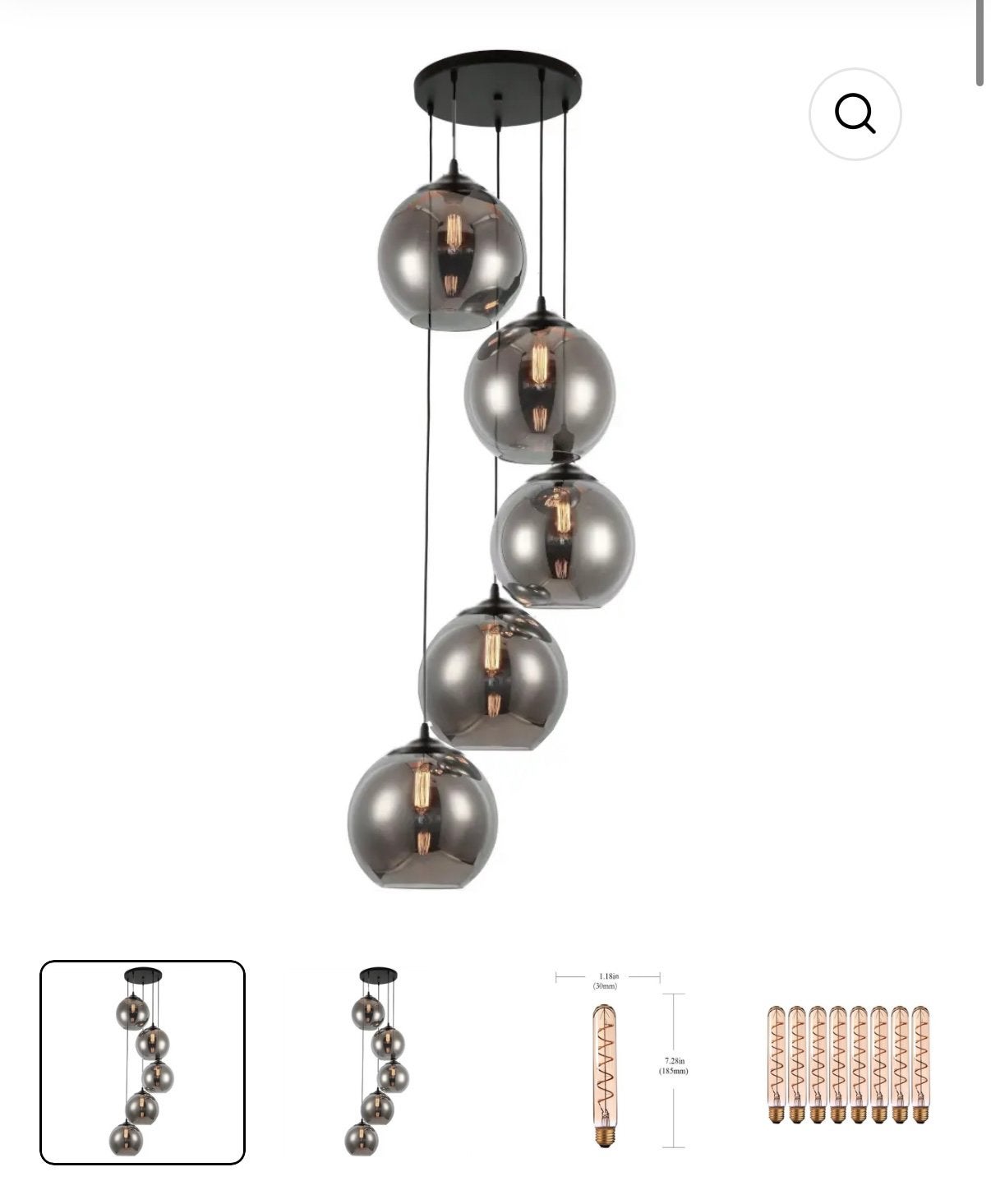 bollamp hangen, Ophalen, Zo goed als nieuw, Minder dan 100 cm