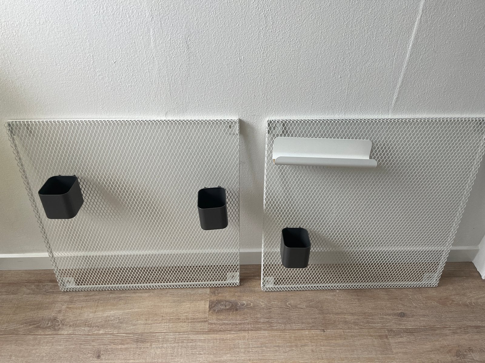 IKEA Wandrek voor boven bureau - compleet met accessoires, Ophalen, Gebruikt