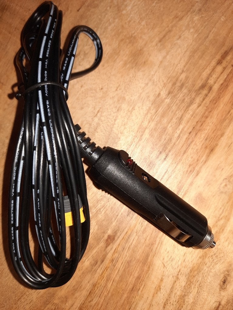 12V Auto Oplaadkabel naar XT60 (16AWG / Max 300V), Ophalen of Verzenden, Zo goed als nieuw