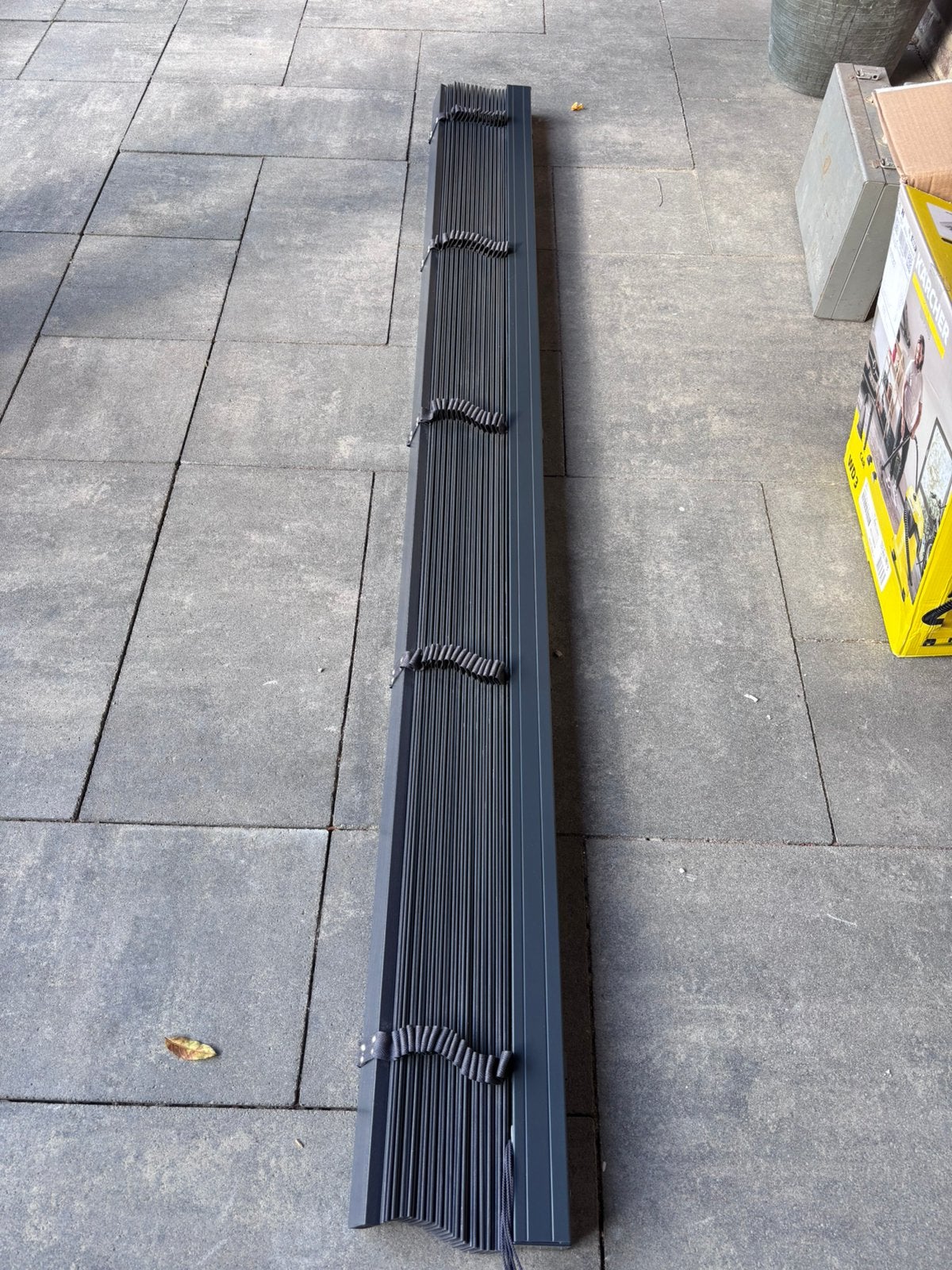 Houten jaloezieën 50mm grey shadow, Ophalen, Zo goed als nieuw, Hout