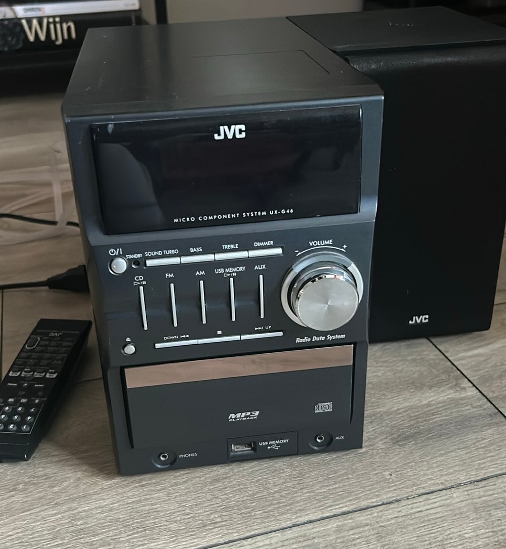 JVC - Micro Component System - CA-UXG46 - Radio en CD’s, Audio, Tv en Foto, Stereo-sets, JVC, MP3-aansluiting, Tuner of Radio