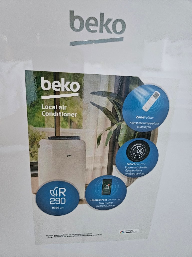 Airco Beko BP1225H  Gloednieuw, incl aankoopbon/garantie, Ophalen, Minder dan 60 m³, Nieuw, 3 snelheden of meer