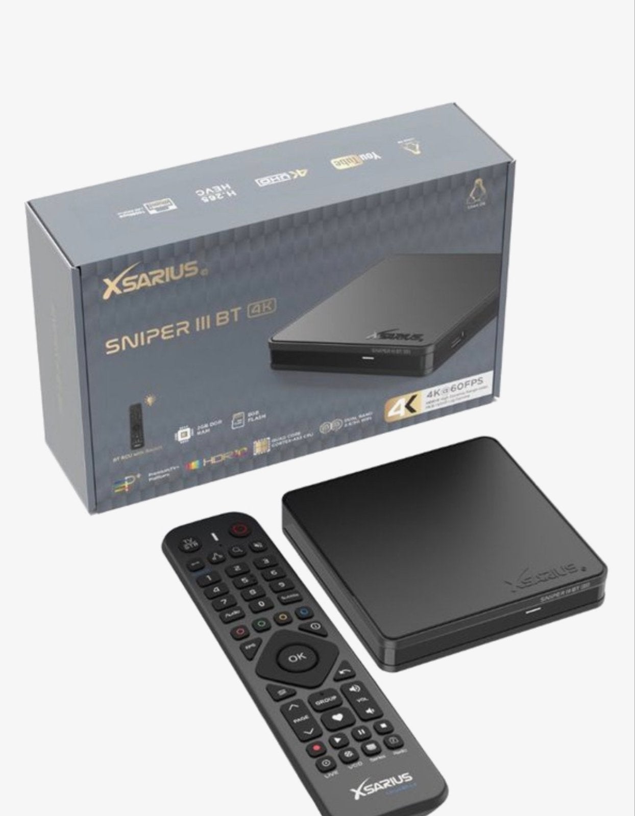 Xsarius Sniper III BT 4K Mediaspeler, Ophalen of Verzenden, Nieuw, HDMI, Zonder harde schijf