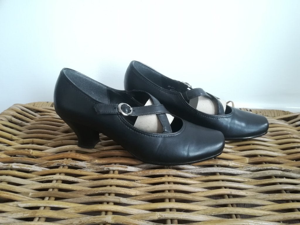 Gaby by Gabor Mary Jane Pumps Leer Zwart maat 5,5 > 38,5, Pumps, Zwart, Gabor, Ophalen of Verzenden
