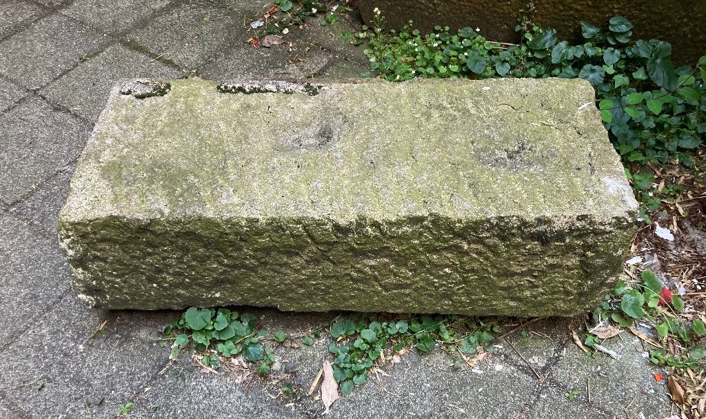 4 Massief natuurstenen blokken, Ophalen, Overige materialen, Gebruikt, Overige typen