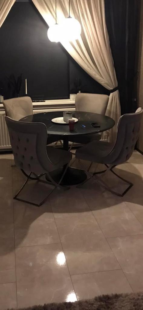Eric kuster eetkamer stoelen €90 voor alle 4 !, Ophalen of Verzenden, Zo goed als nieuw, Vier
