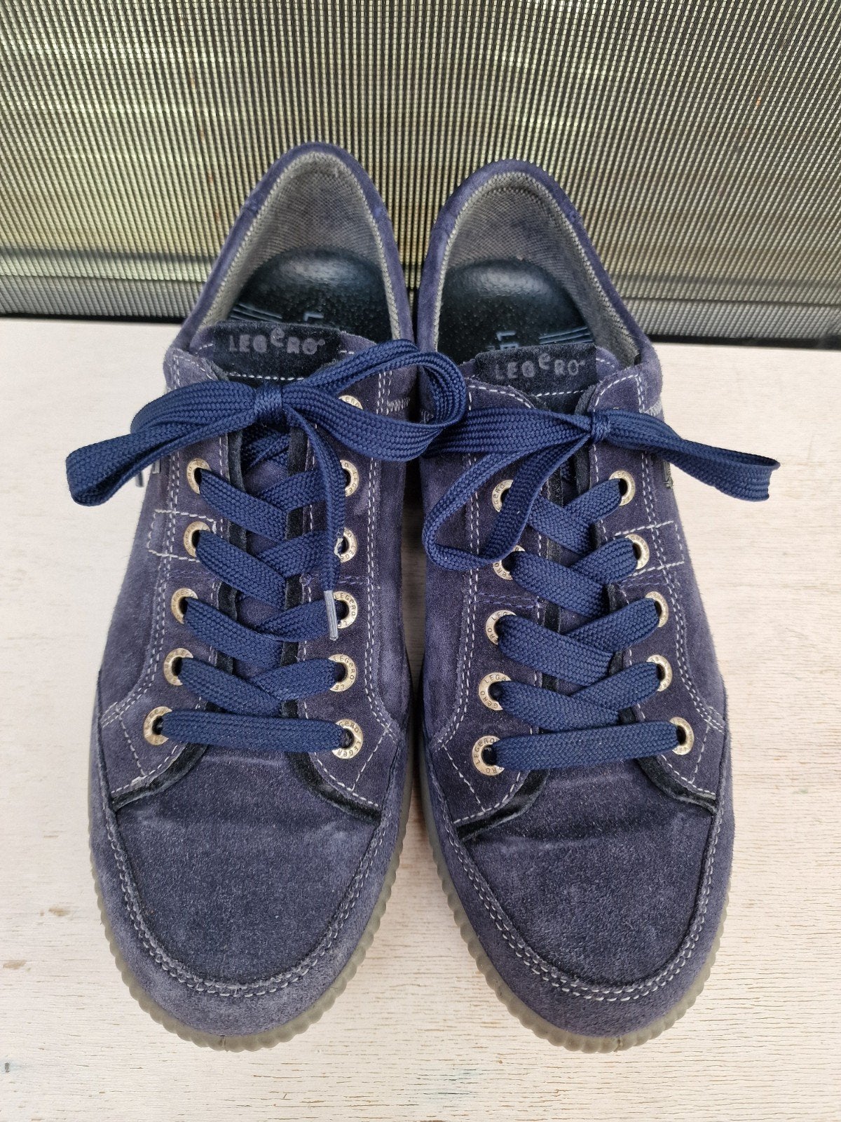 Legero Gore-Tex Sneakers - Maat 8 / 42 G - Blauw Suede, Blauw, Ophalen of Verzenden, Sneakers of Gympen, Legero