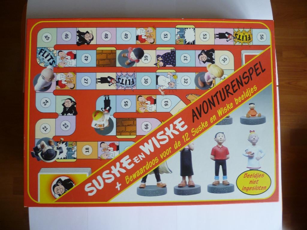 S&W AVONTURENSPEL COMPLEET MET BEELDJES VAN AH UIT 2000, Ophalen of Verzenden, Zo goed als nieuw, Willy Vandersteen, Complete serie of reeks