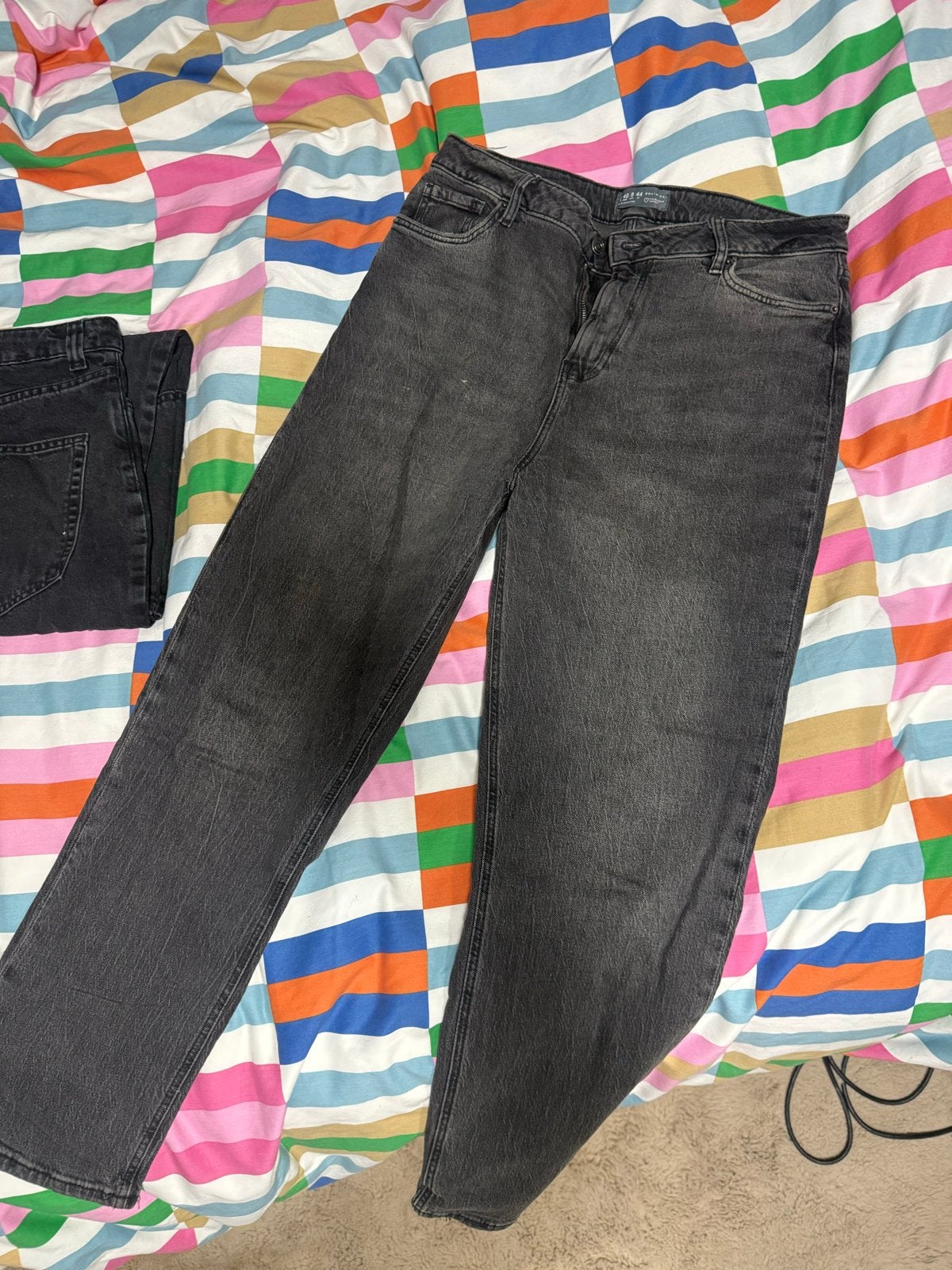 Primark Denim Co. Zwarte Cargo Jeans Maat 42/44 (L), Kleding | Dames, Zwart, Maat 42/44 (L), Nieuw, Ophalen of Verzenden