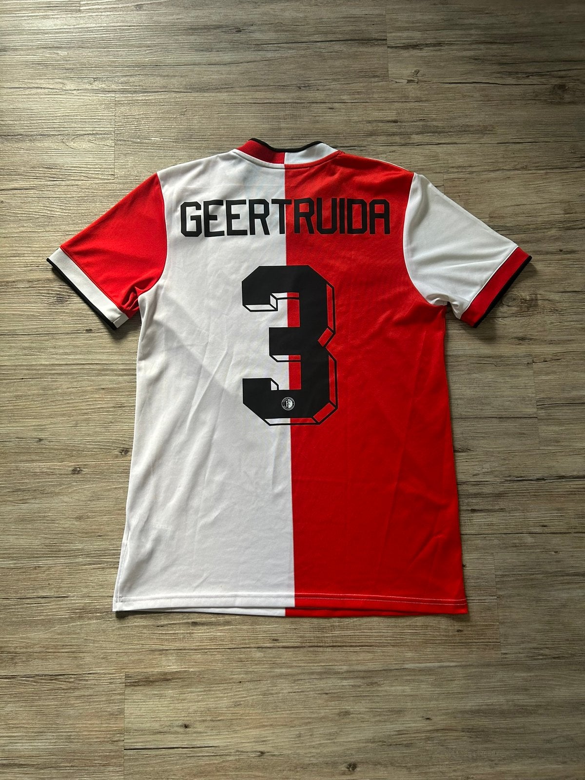 Origineel Feyenoord Thuisshirt 21/22 Geertruida #3 - Maat M, Maat M, Ophalen of Verzenden, Zo goed als nieuw, Shirt