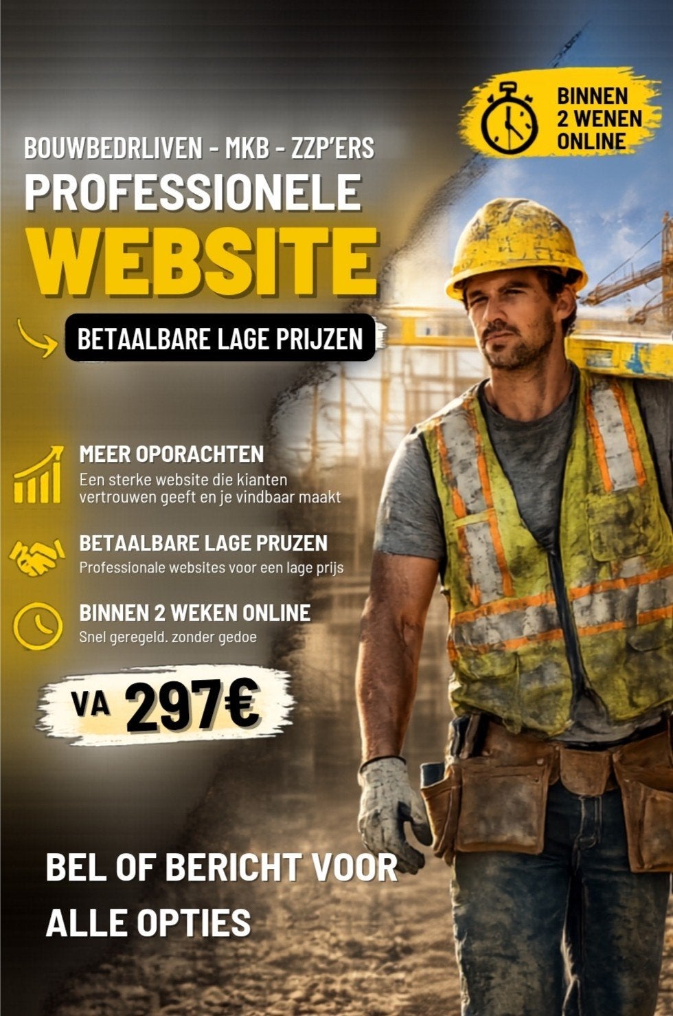 Website op maat + logo  + seo -bouw en klus bedrijven, Overige niveaus, Overige vormen