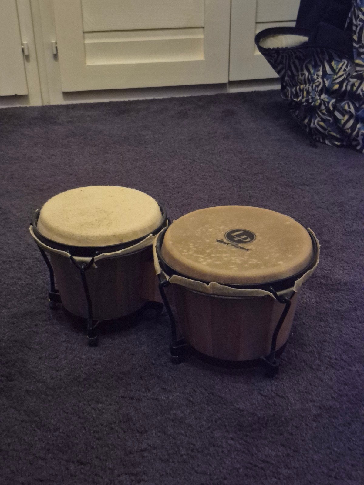 Bongo's - 40 cm breed, vellen 16 en 18 cm, Ophalen of Verzenden, Gebruikt, Trommel