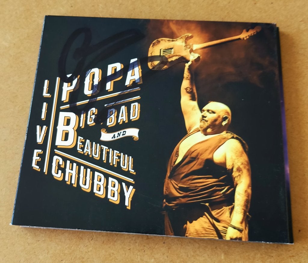 Popa Chubby - Live Big Bad and Beautiful 2CD Gesigneerd 2015, Ophalen of Verzenden, Gebruikt, Bluesrock, Gesigneerd