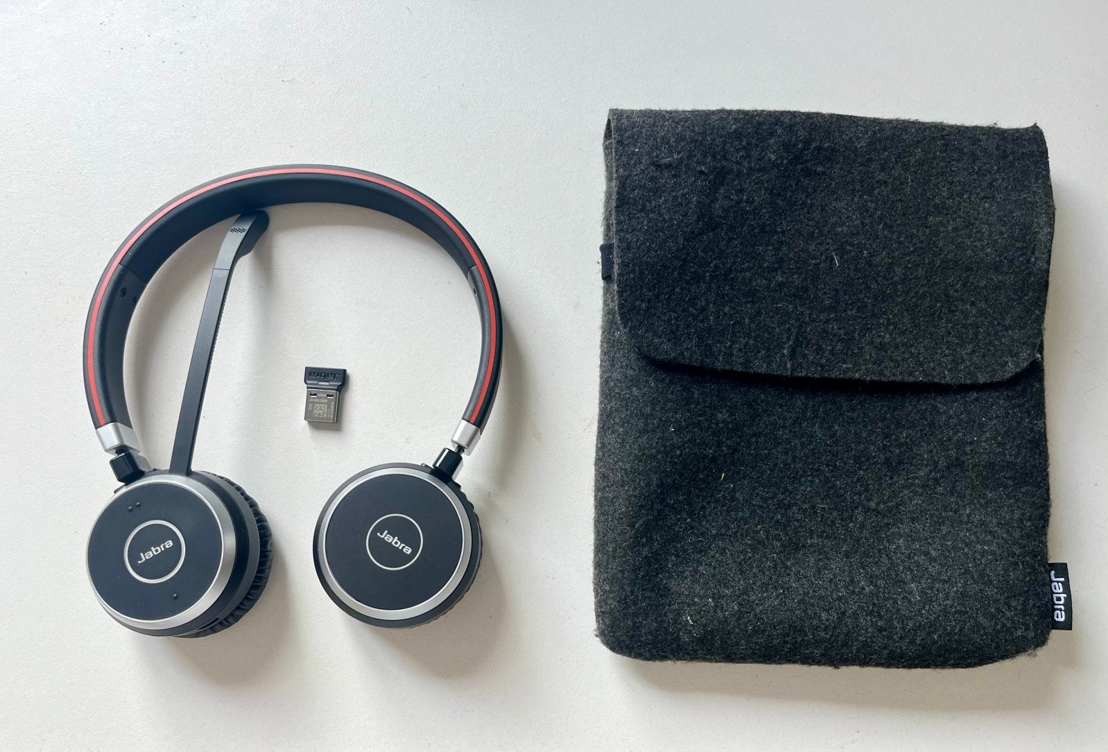 Jabra Evolve 65 met dongle, Ophalen of Verzenden, Zo goed als nieuw, Jabra, Bluetooth