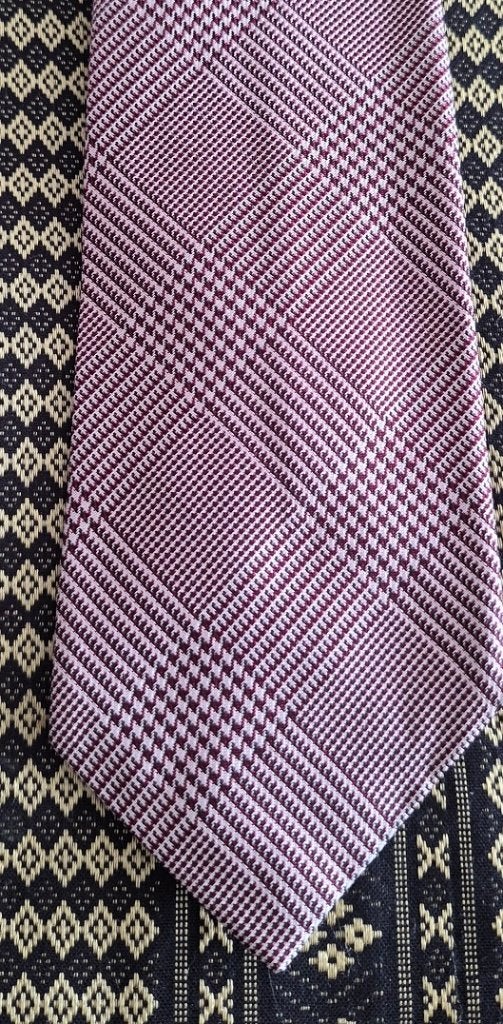 F.G. van den Heuvel Den Haag stropdas Jaquard patroon rood, Kleding | Heren, Stropdassen, Ophalen of Verzenden, Nieuw, Rood