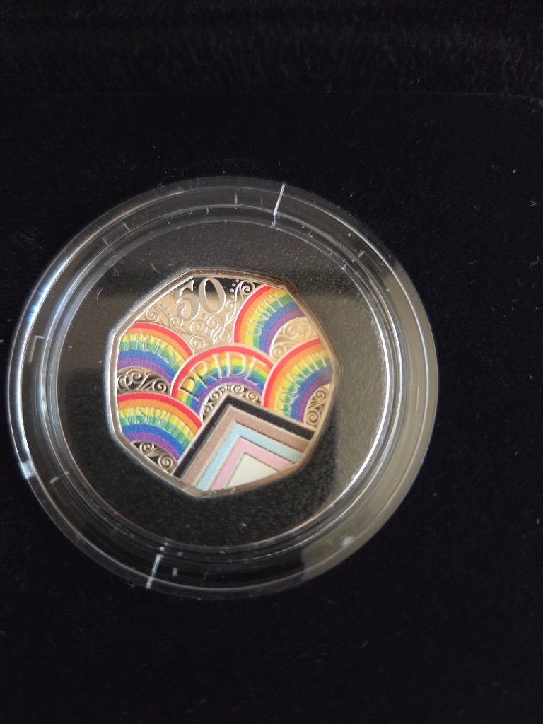 Exclusieve Zilveren Proof Gekleurde Munt - 50 Jaar Pride, Setje, Koningin Beatrix, Zilver, Overige waardes