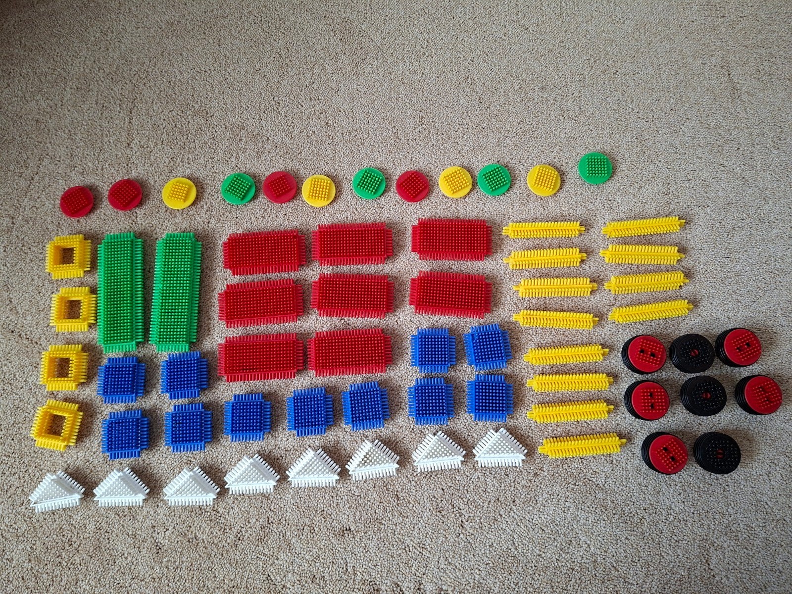 Nopper bouwblokken, bristle blocks, Kinderen en Baby's, Speelgoed | Bouwstenen, Gebruikt, Nopper, Ophalen of Verzenden