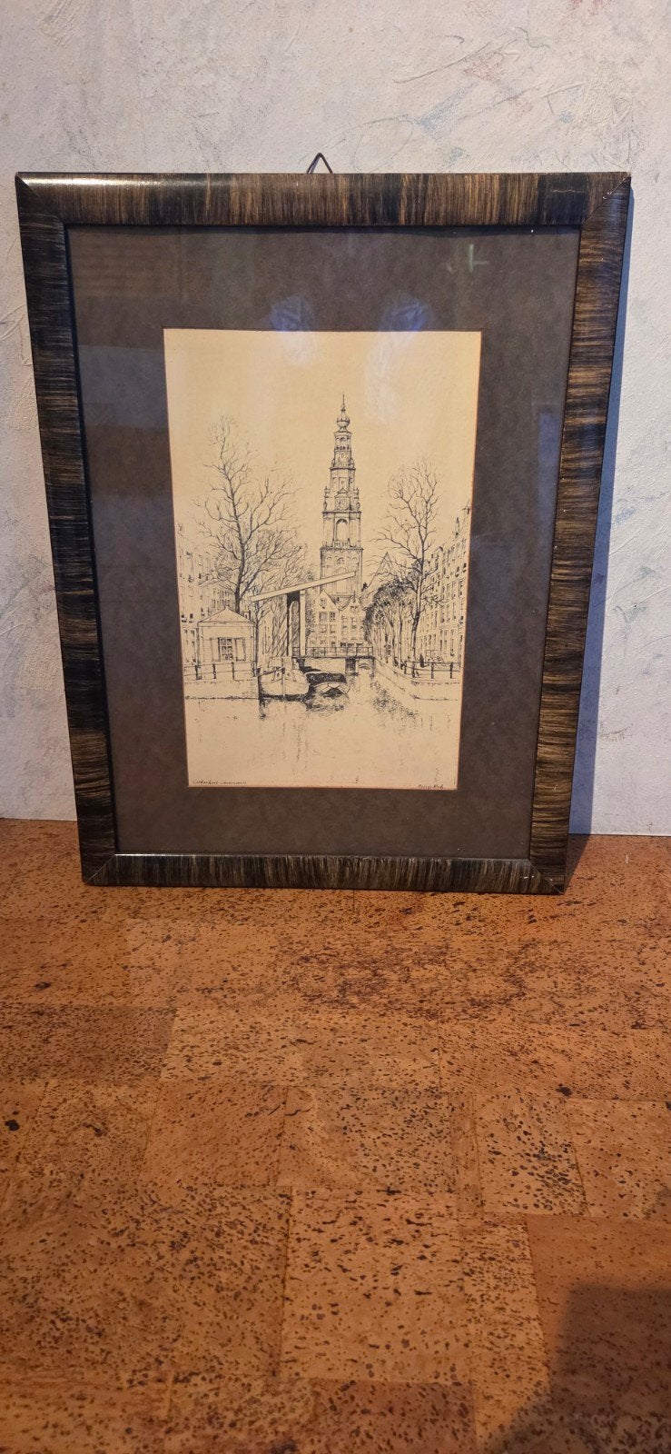 mooie pentekening Amsterdam, Ophalen