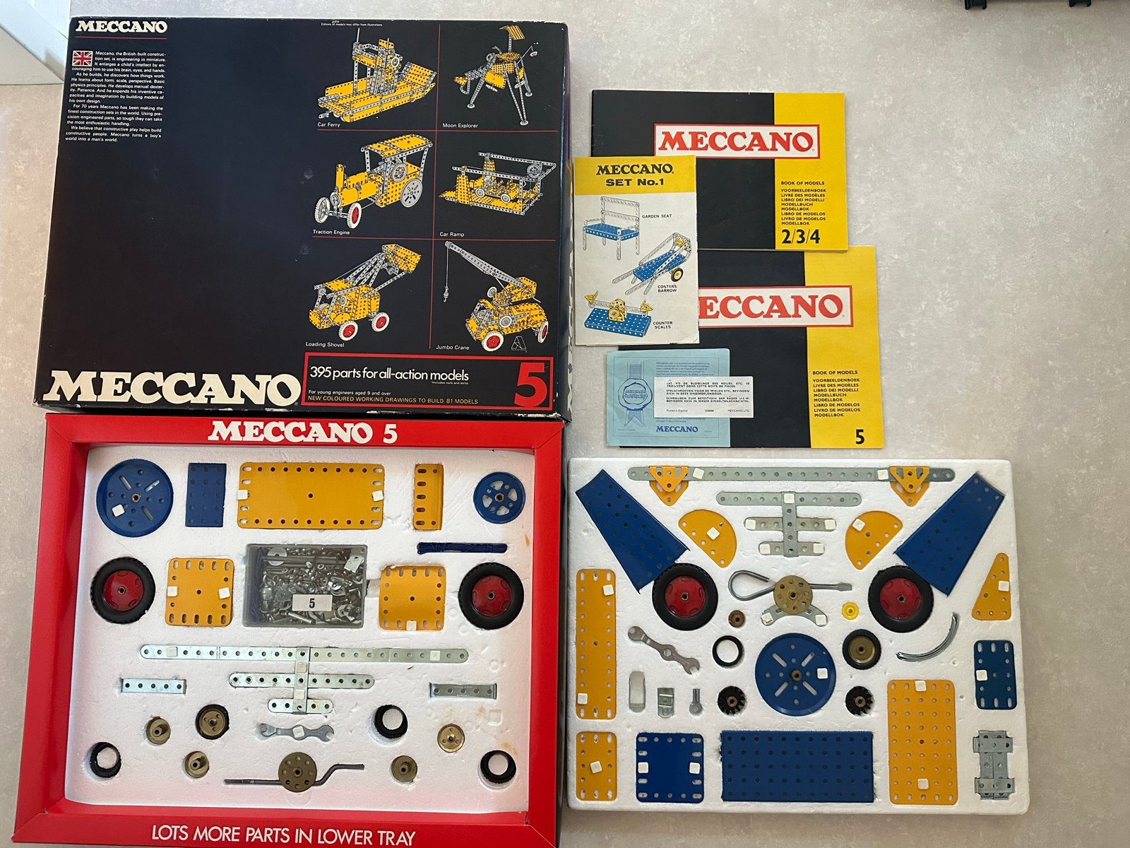 Meccano Set 5 - Constructie set, Ophalen of Verzenden, Zo goed als nieuw, Groter dan 1:32