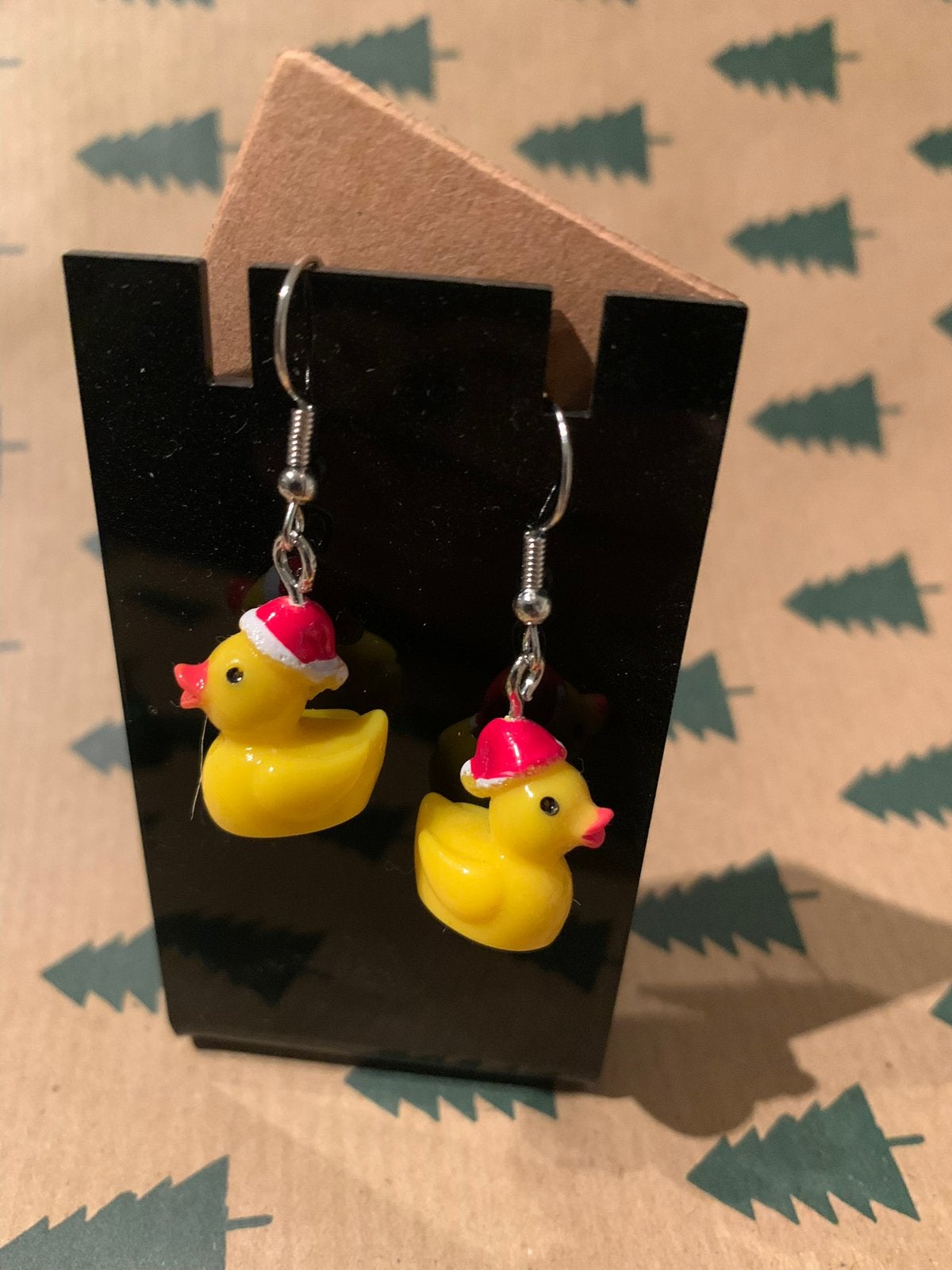 Kerst badeendjes, Overige materialen, Hangers, Geel, Nieuw