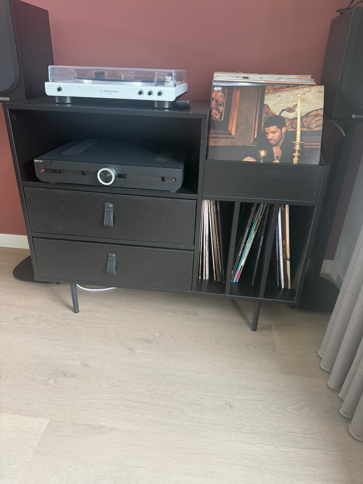 Platenspeler meubel/kast, Ophalen, Zo goed als nieuw, 25 tot 50 cm, Minder dan 100 cm