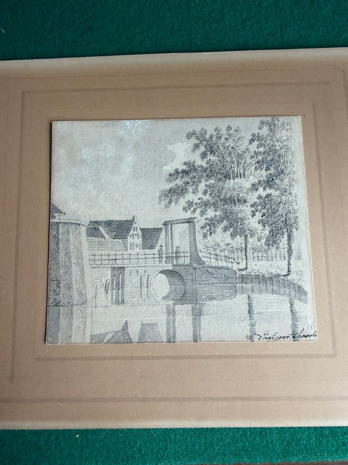18e eeuwse tekening Haarlem, Ophalen of Verzenden