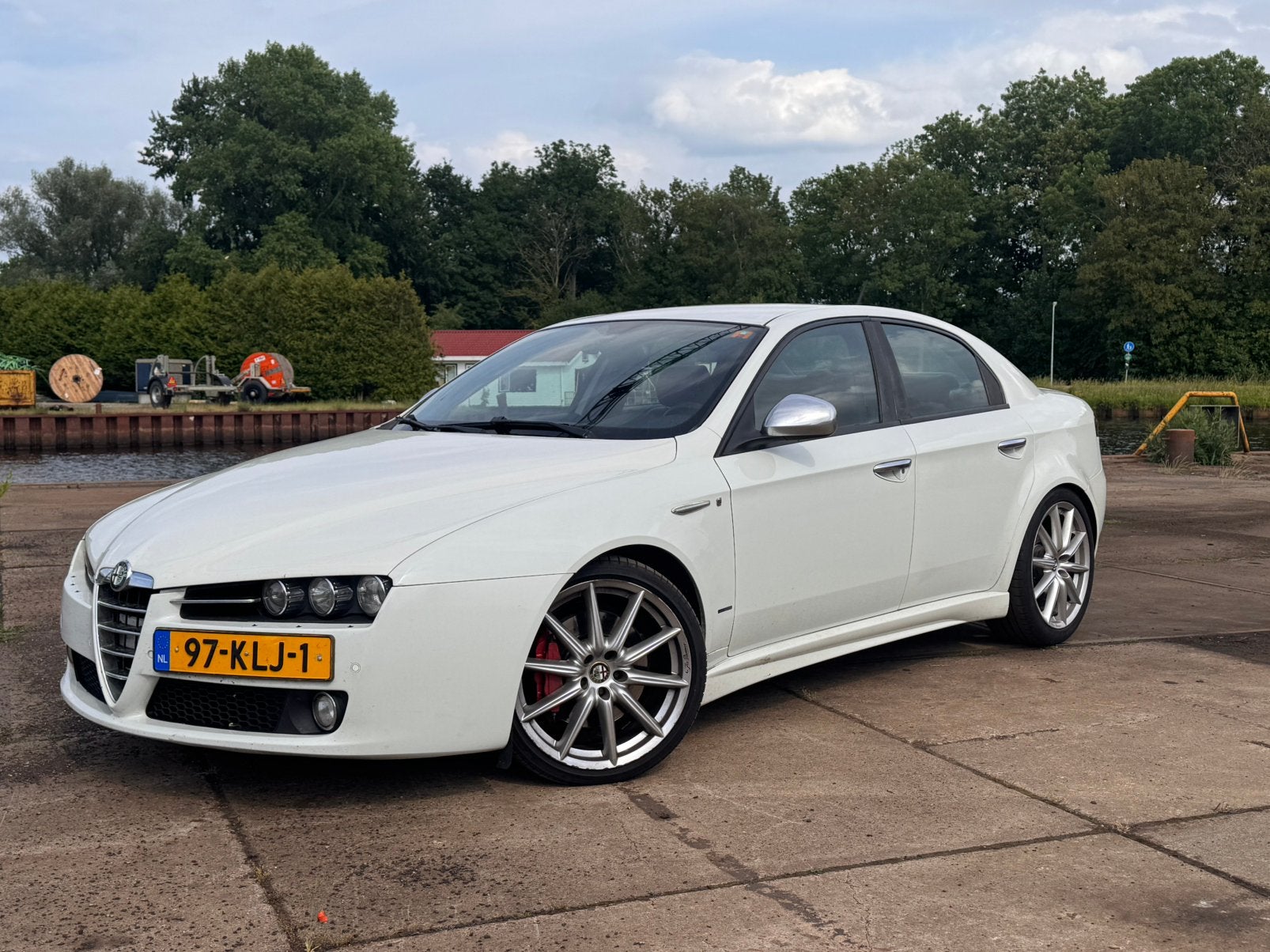 Alfa Romeo 159 1.750 TBi Ti Turbo 147KW 2010 Wit, Auto's, Alfa Romeo, Voorwielaandrijving, Euro 5, 4 cilinders, Wit