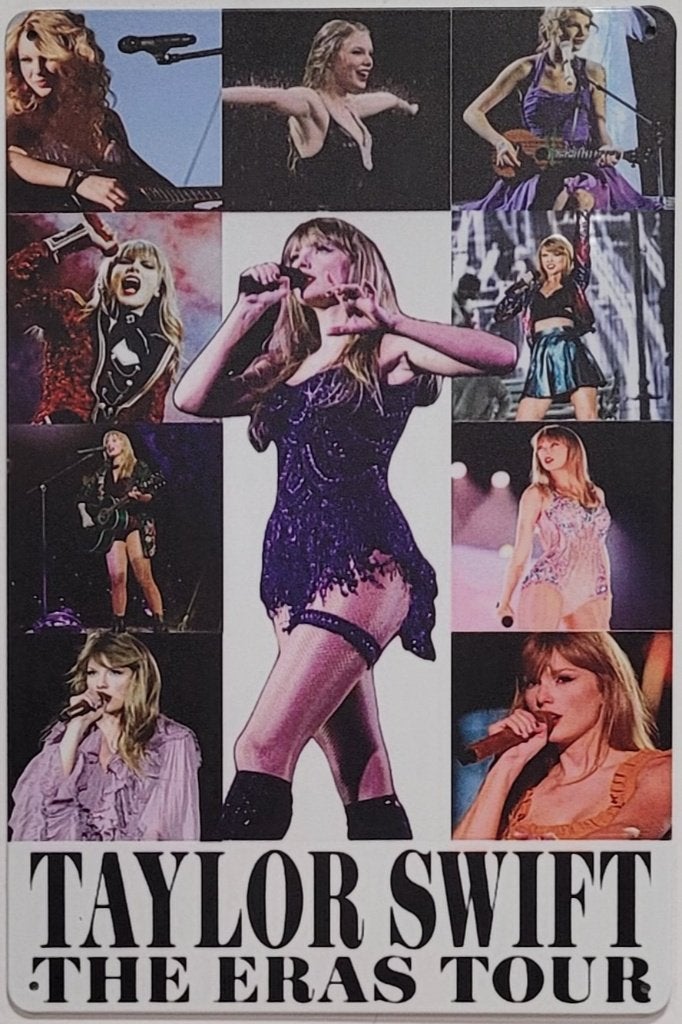 Taylor Swift Era's Tour reclamebord van metaal wandbord deco, Info@deconoord.nl, Deco Noord, Nieuw, Ophalen of Verzenden