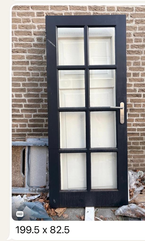 Zware massieve houten binnendeuren (2 stuks), Doe-het-zelf en Verbouw, Deuren en Horren, Ophalen, Gebruikt, 80 tot 100 cm, Binnendeur