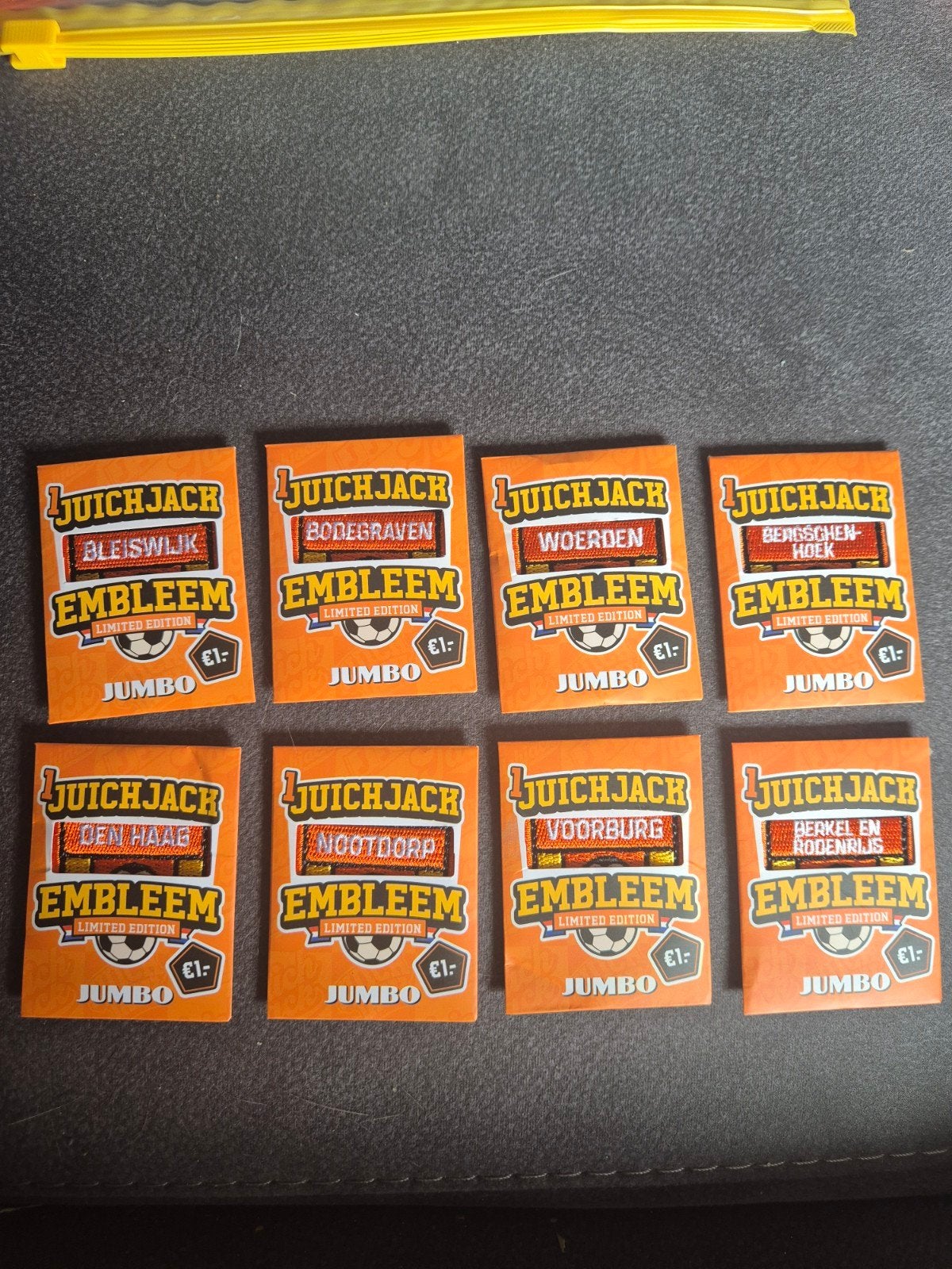 Jumbo Juichjack Emblemen - Diverse Steden, Ophalen of Verzenden, Nieuw, Winkel of Supermarkt