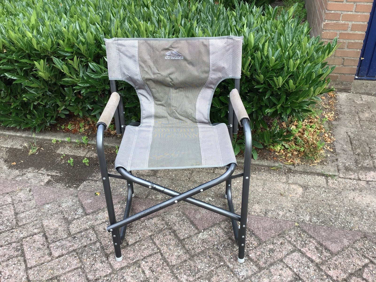 2 De Waard lichtgewicht regisseursstoelen, Caravans en Kamperen, Kampeermeubelen, Ophalen, Gebruikt, Campingstoel