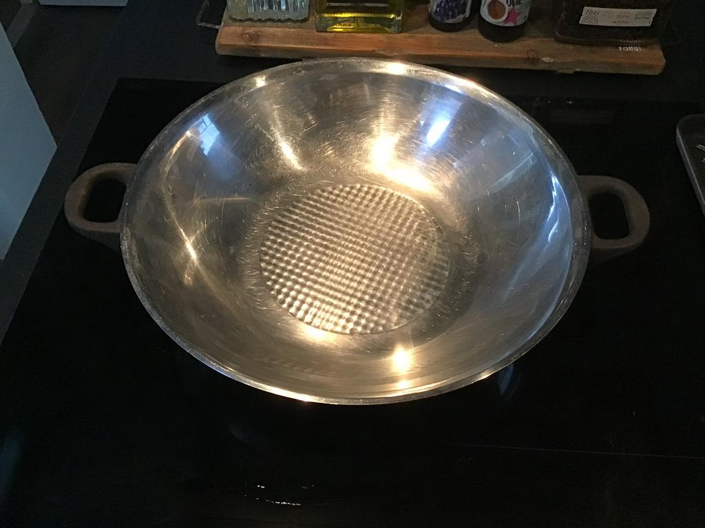 Grote FISSLER Wokpan RVS met handvatten, Ophalen, Gebruikt, Rvs, Wok