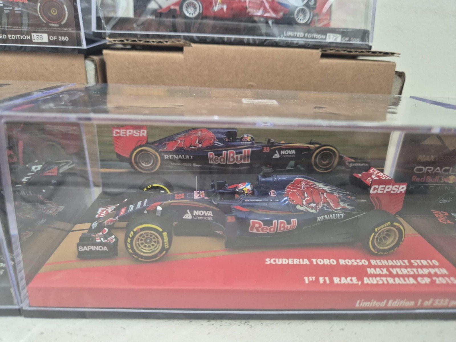 MAX VERSTAPPEN SCUDERIA TORO ROSSO STR10 333 VAN GEMAAKT !!!, Hobby en Vrije tijd, Ophalen, Nieuw, Auto, MiniChamps