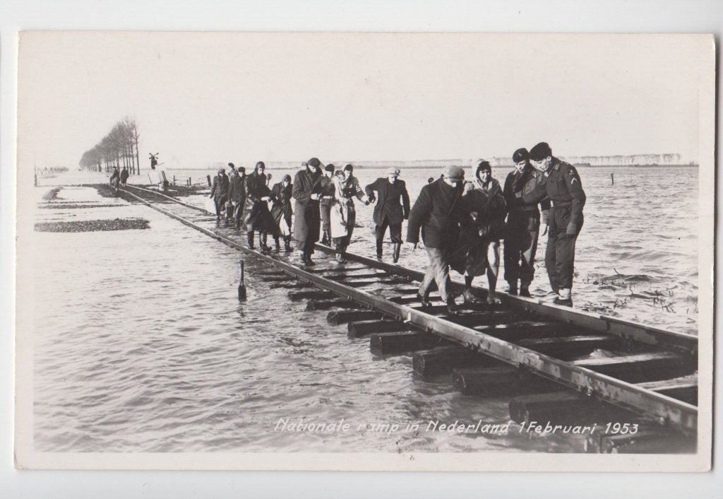 128 Zeeland 1953 Nationale Ramp Mensen Militairen B10, Verzenden, 1940 tot 1960, Ongelopen, Zeeland