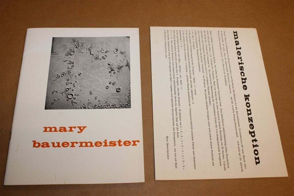 Stockhausen Electronische Muziek — Bauermeister 1962, Ophalen of Verzenden, Gelezen, Artiest