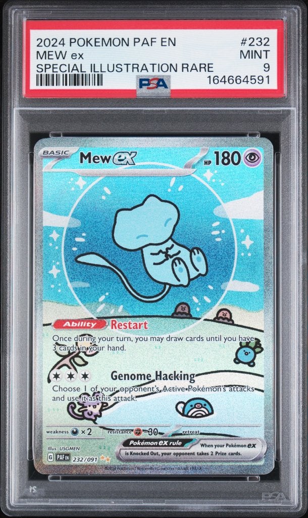 Mew EX 232/091[PSA 9] - Pokemon Paldean Fates, Ophalen, Nieuw, Losse kaart, Foil