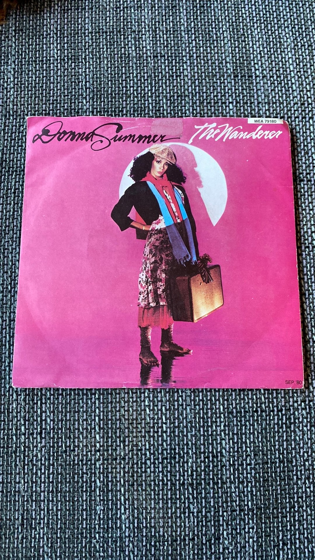 Vinyl single Donna Summer - The wanderer, Ophalen of Verzenden, Zo goed als nieuw, R&B en Soul