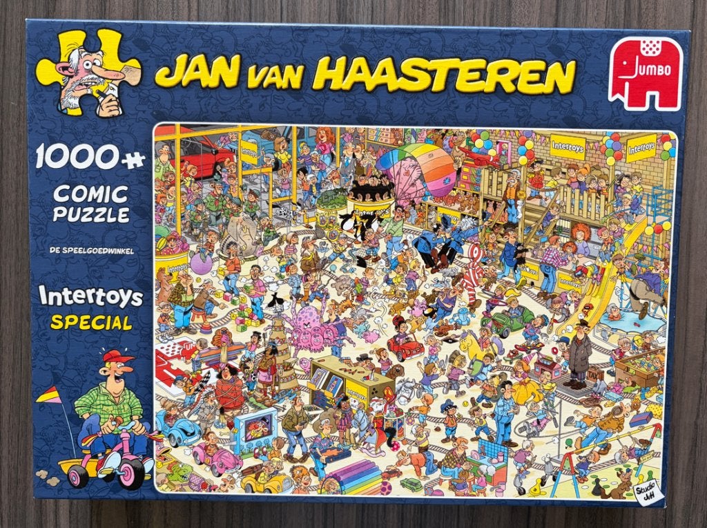 Jan van Haasteren: De Speelgoedwinkel - 1000 stukjes, Ophalen of Verzenden, 500 t/m 1500 stukjes, Zo goed als nieuw