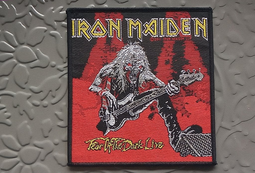 Iron Maiden 2011 zeer mooie fear of the dark live patch 199, Verzamelen, Ophalen of Verzenden, Nieuw, Kleding