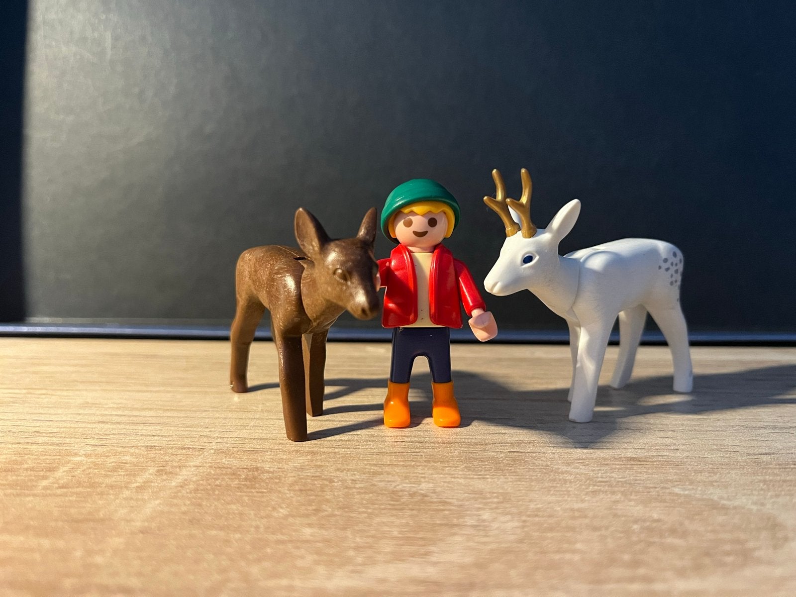 Playmobil set: Jongen met twee herten, Ophalen of Verzenden, Gebruikt