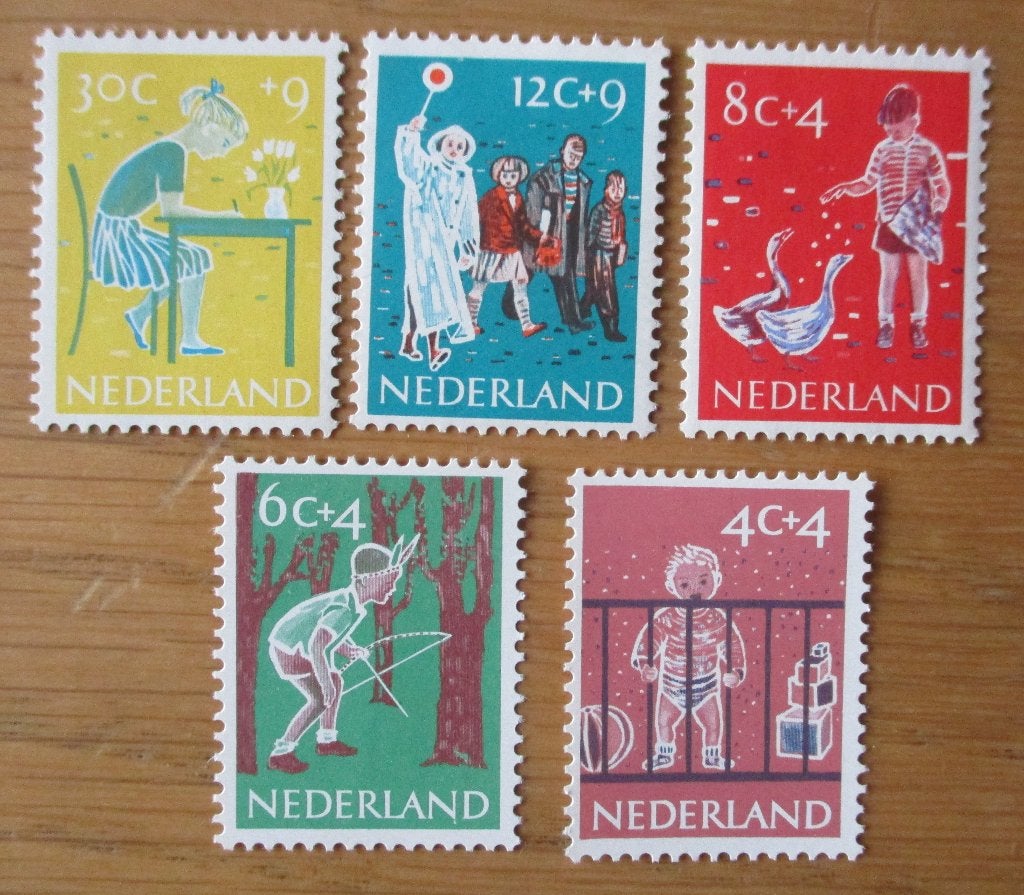 Nederland, serie KInderzegels 1959, Postzegels en Munten, Postzegels | Nederland, Ophalen of Verzenden, Na 1940, Postfris
