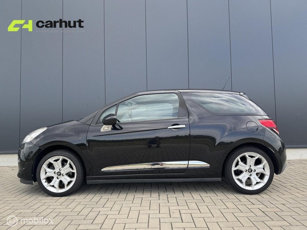 Citroen DS3 1.6 So Chic| Leeer|NAP|boekjes|Cruise|nwe banden, Auto's, Citroën, Voorwielaandrijving, Euro 5, 4 cilinders, Zwart