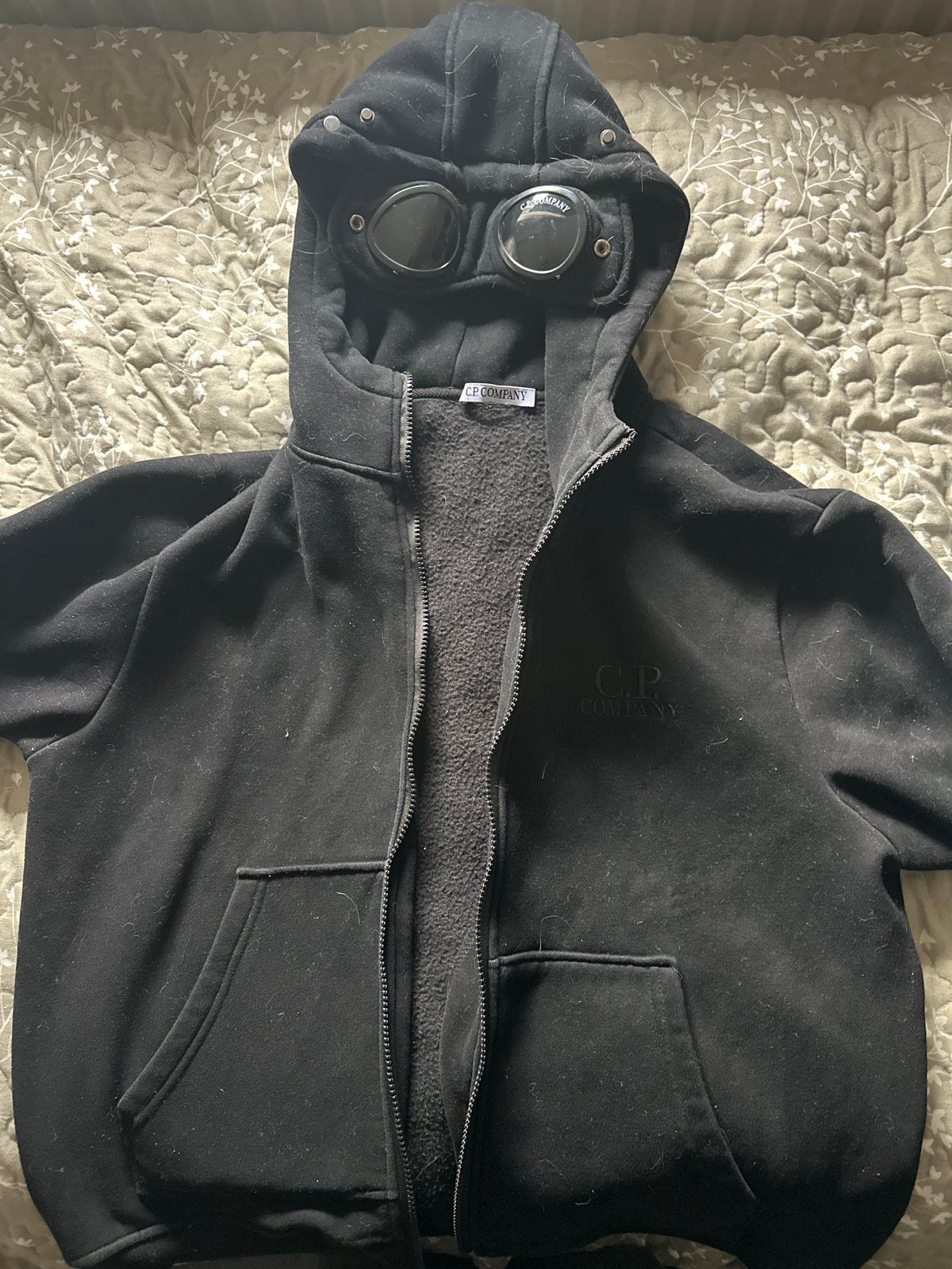 CP Company Goggle Hoodie Zwart, Ophalen of Verzenden, Gedragen