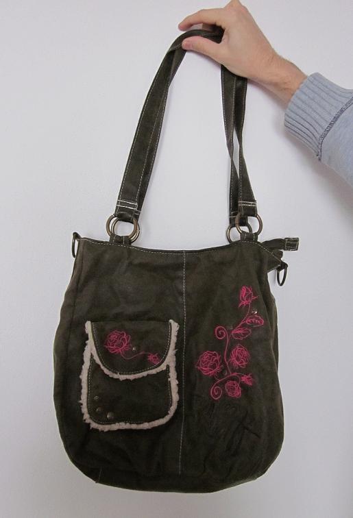 brunotti tas damestas rozen handtas green shopper hand bag +, Sieraden, Tassen en Uiterlijk, Tassen | Damestassen, Ophalen of Verzenden