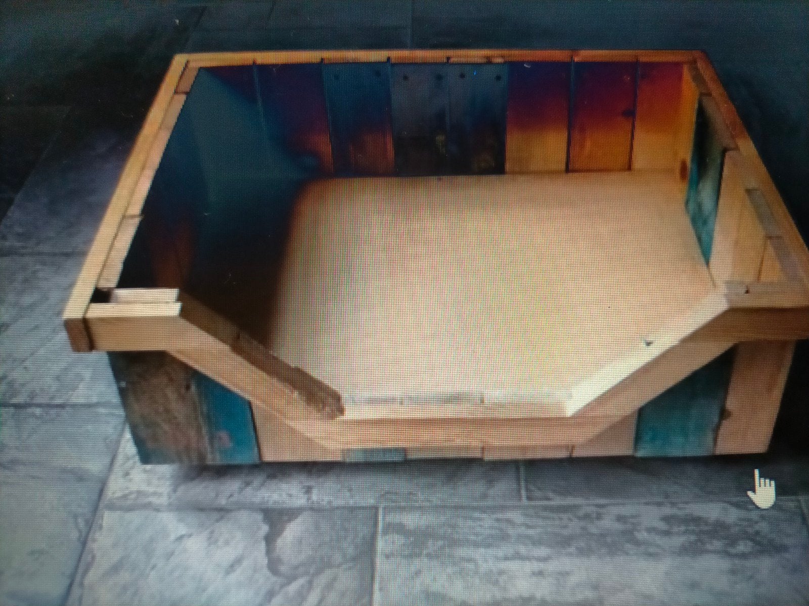 Hondenmand/ bak van steigerhout, Dieren en Toebehoren, Hondenmanden, Ophalen, Overige