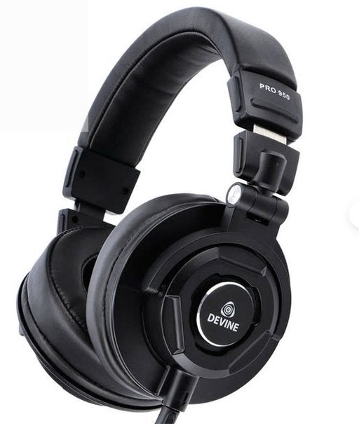 koptelefoon Devine Pro 950, Audio, Tv en Foto, Zo goed als nieuw, Zwart, Studio / DJ, Ophalen